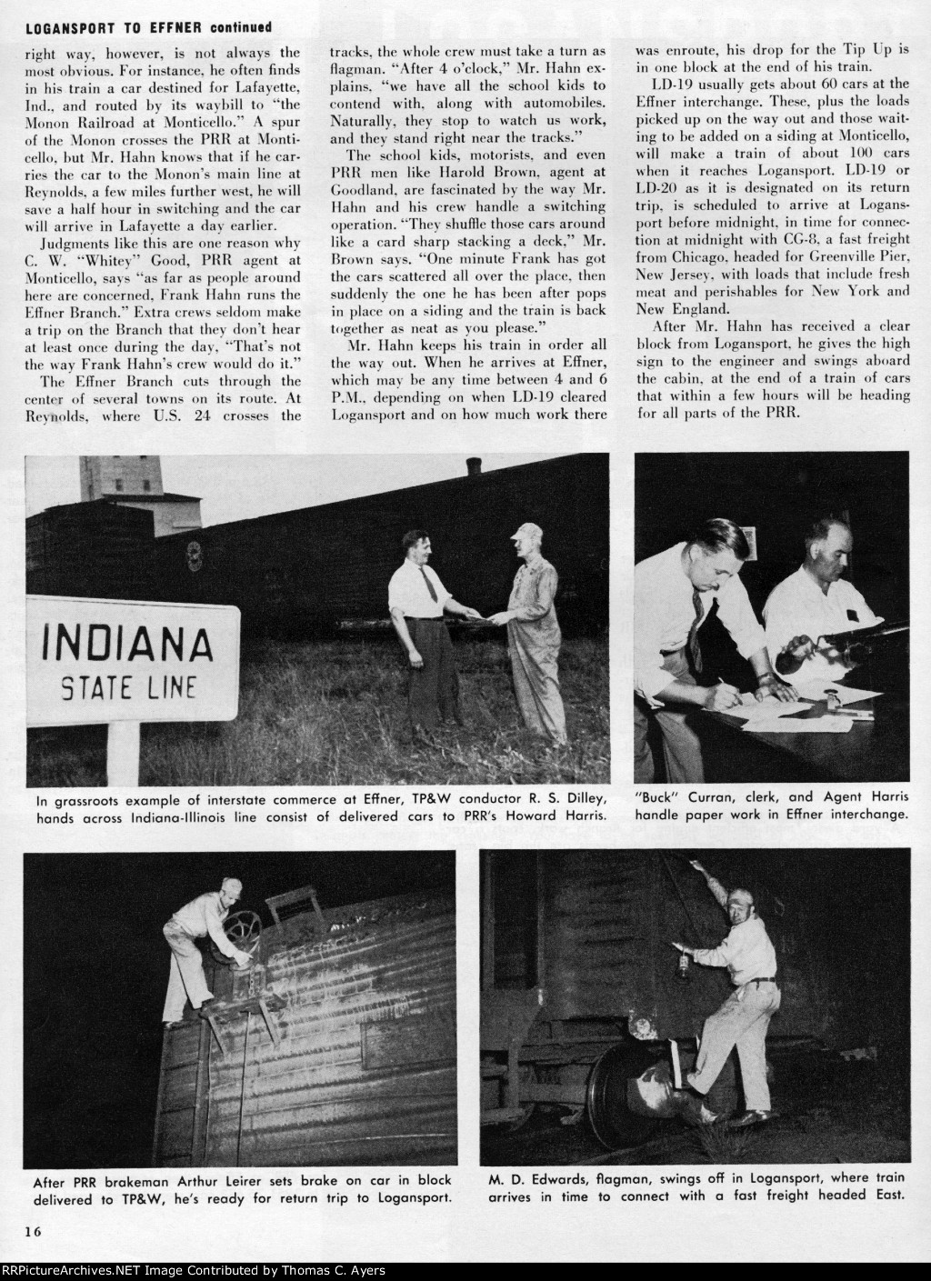 "Logansport To Effner," Page 16, 1952